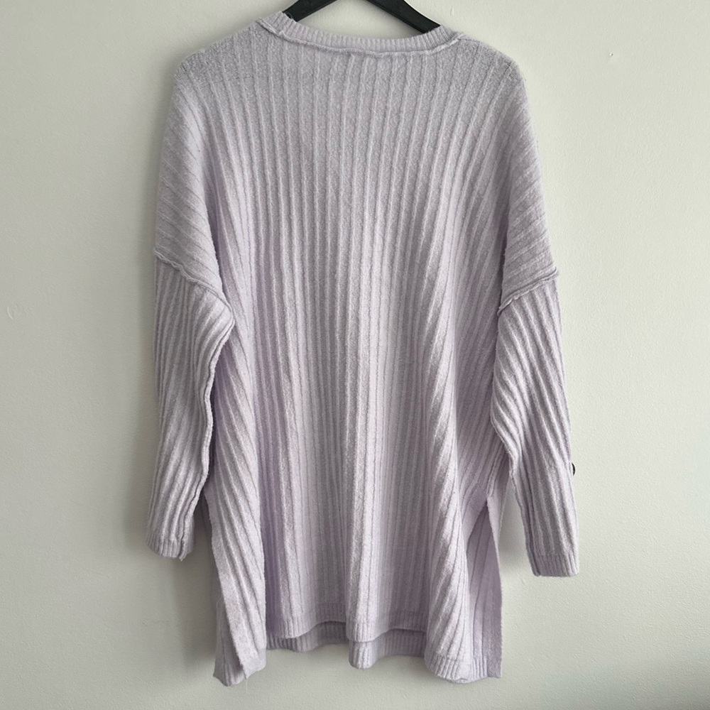 Free People Around the Clock Lavender‎ Long Sleeve Top Medium - Picture 4 of 7